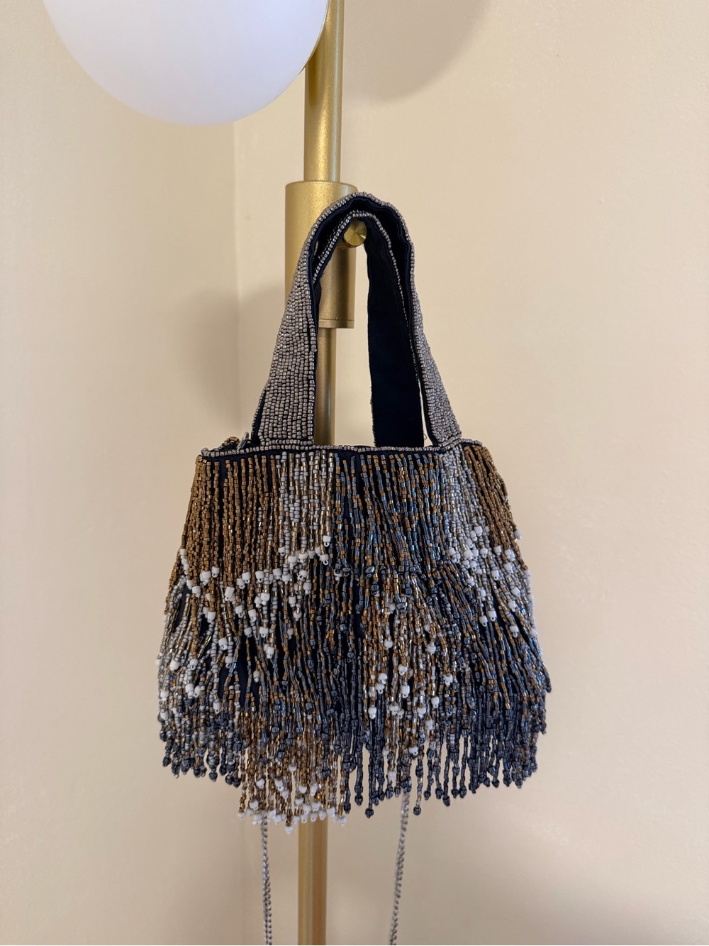 Beaded Fringe Mini Bag